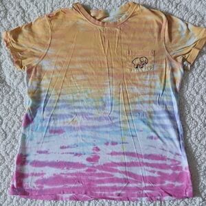 Ivory Ella Yellow and Blue Short Sleeve Tee